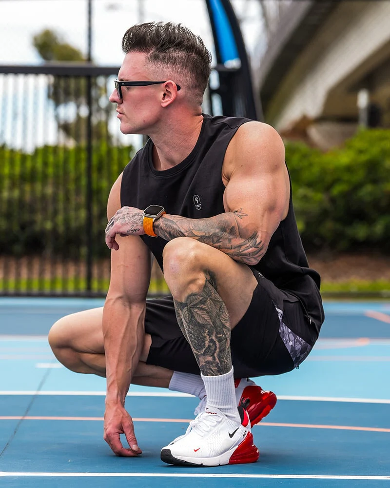 Active Sleeveless - Splatter - Black 5" - Image 3