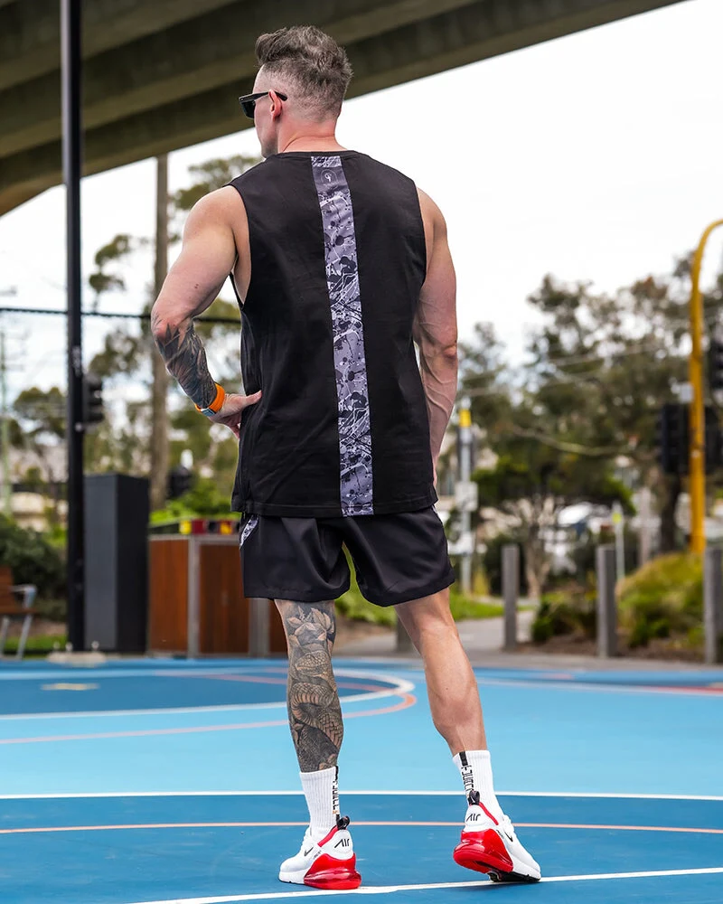 Active Sleeveless - Splatter - Black 5" - Image 5