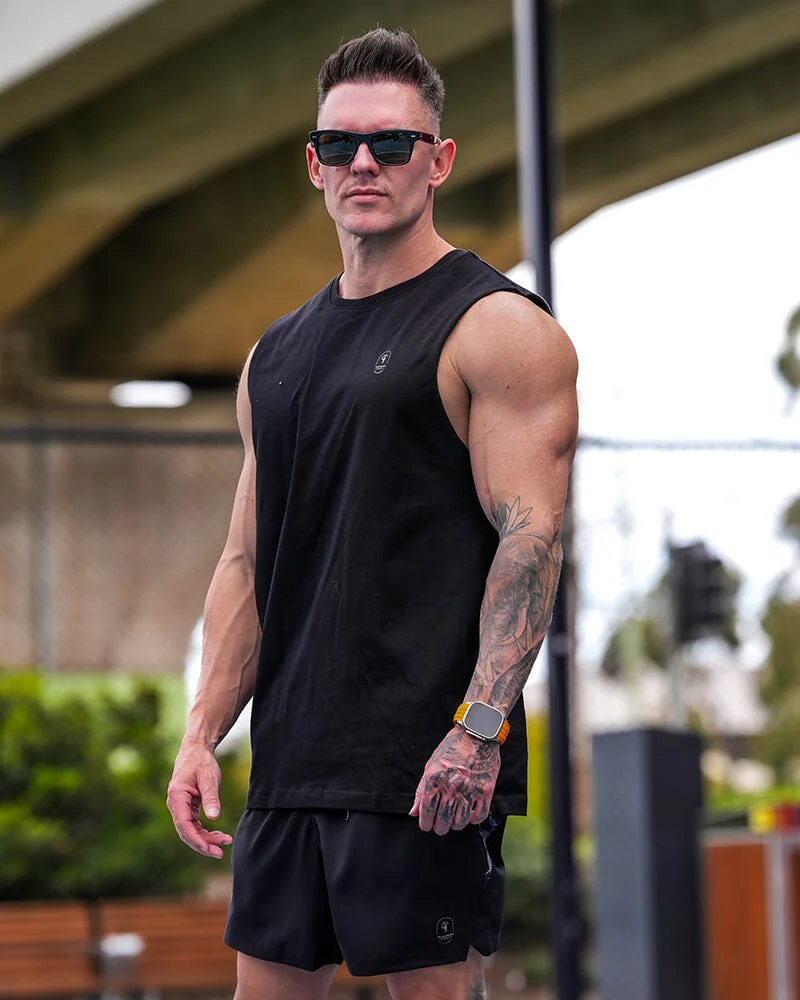 Active Sleeveless - Splatter - Black 5" - Image 6