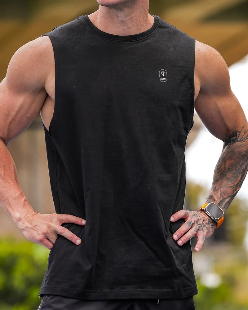Active Sleeveless - Splatter - Black 5" - Image 7