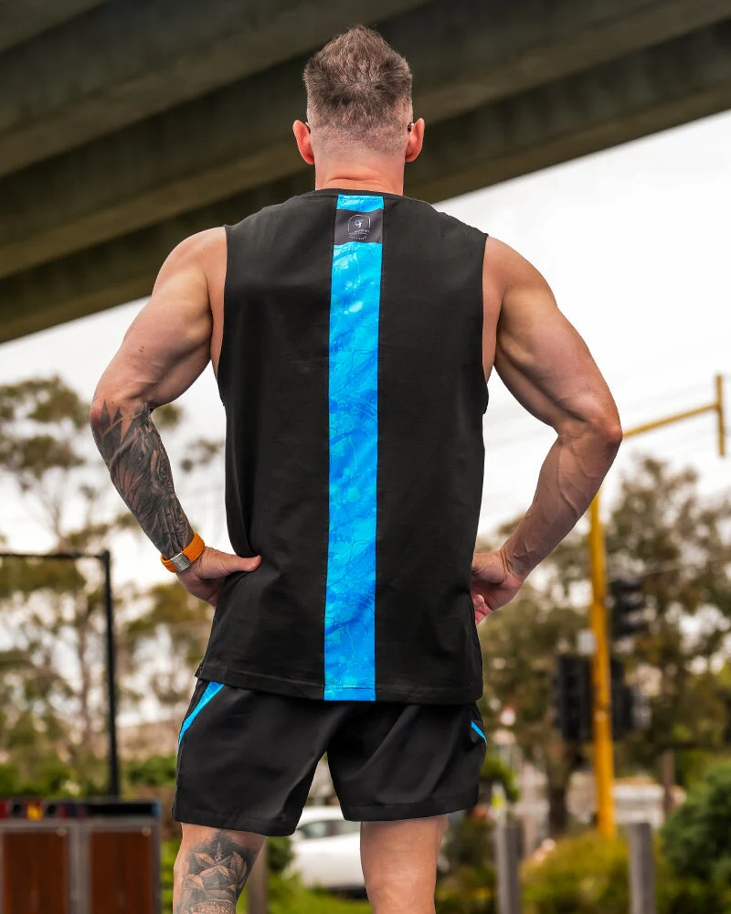Active Sleeveless - Splatter - Blue 5" - Image 13
