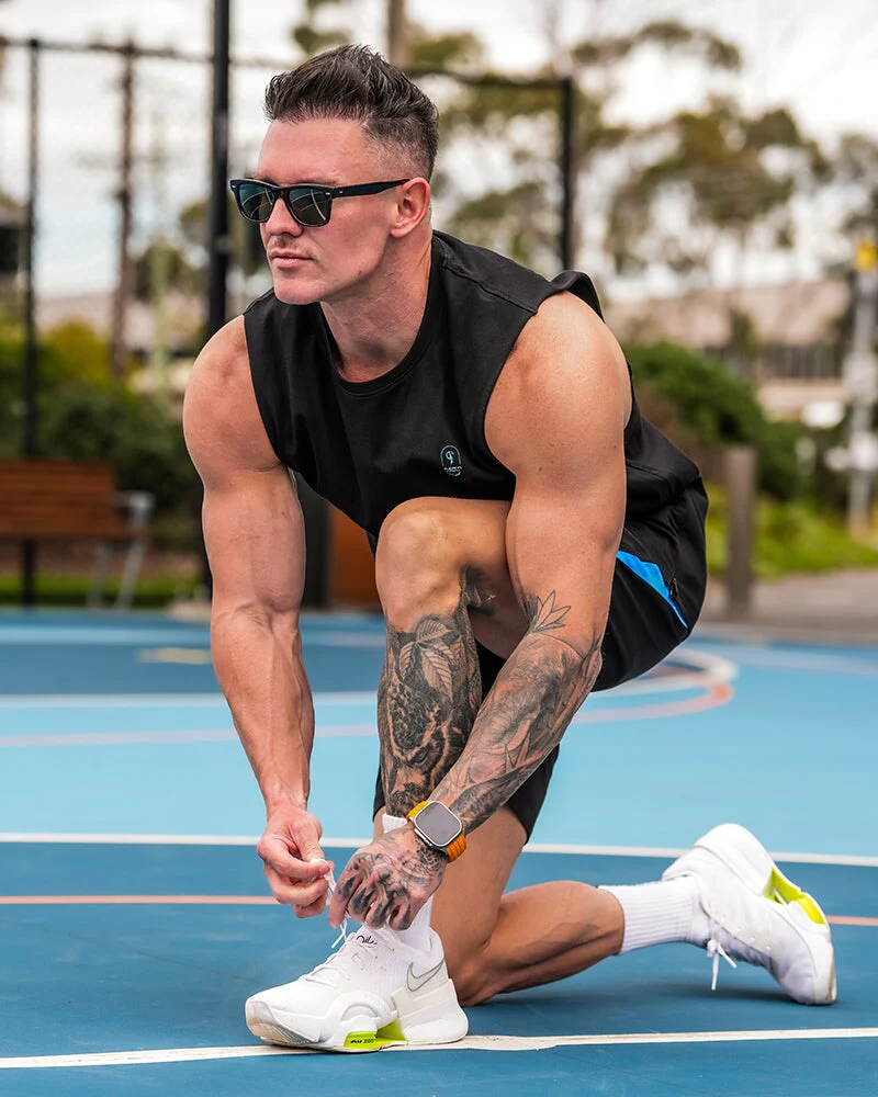 Active Sleeveless - Splatter - Blue 5" - Image 3