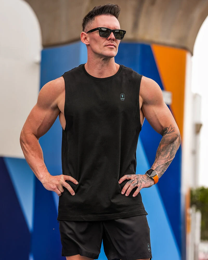 Active Sleeveless - Splatter - Blue 5" - Image 5