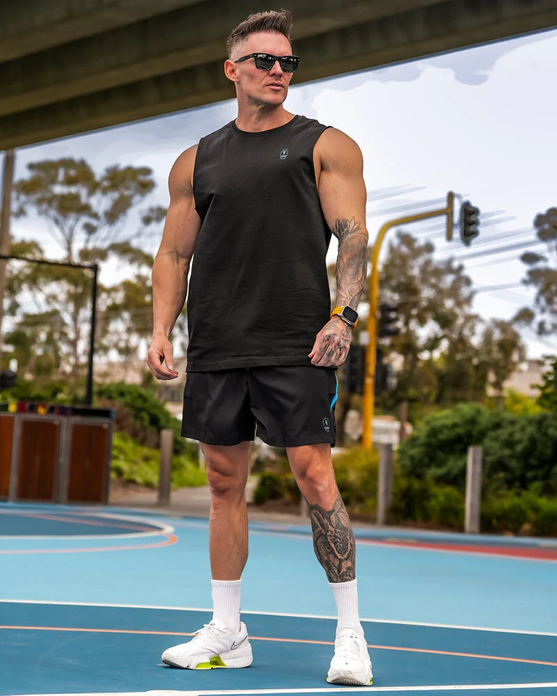 Active Sleeveless - Splatter - Blue 5" - Image 8