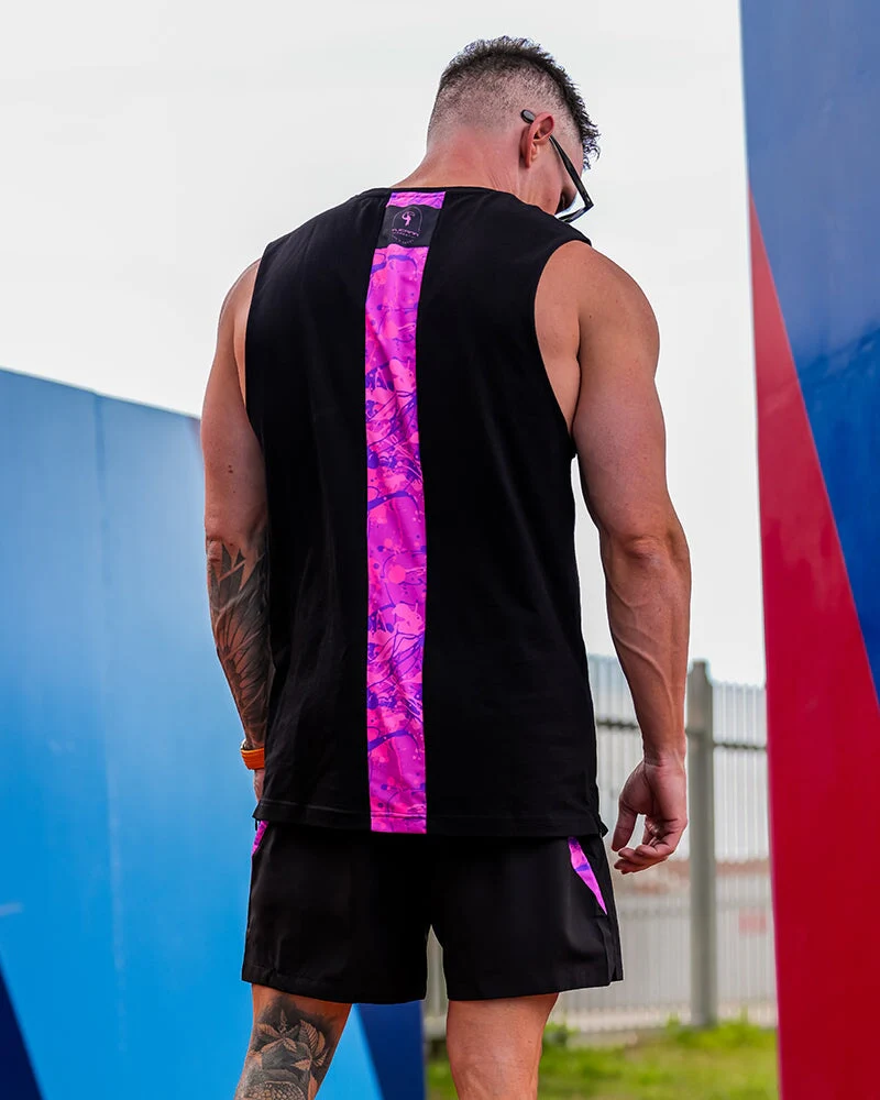 Active Sleeveless - Splatter - Purple 5" - Image 5