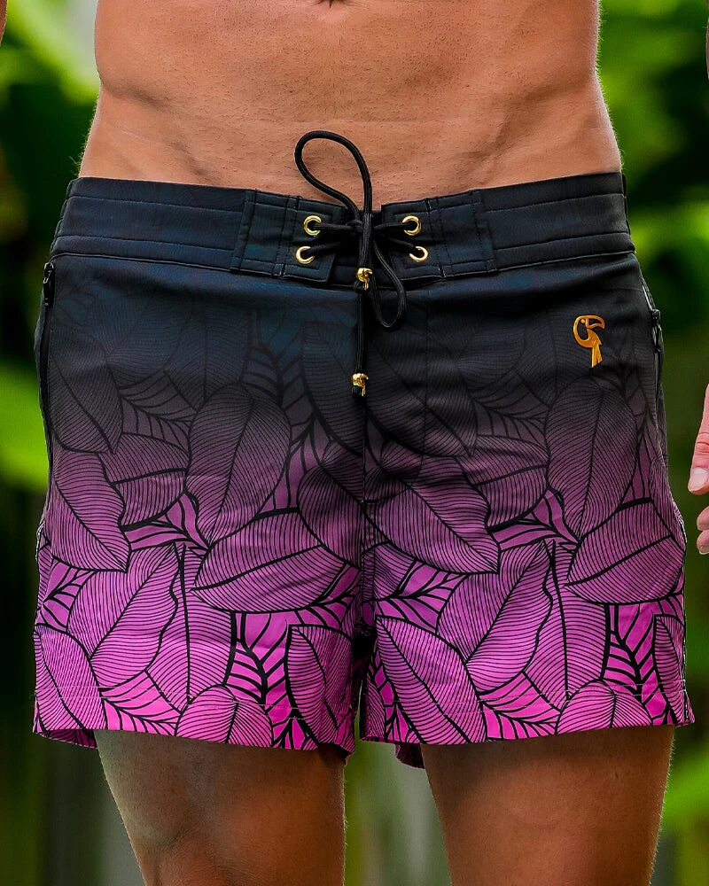 Black Leaf Magenta - 3"