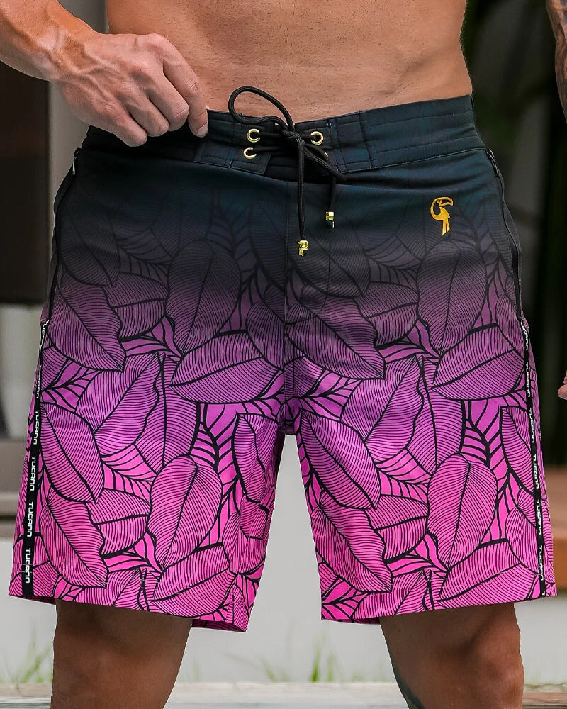 Black Leaf Magenta - 7"