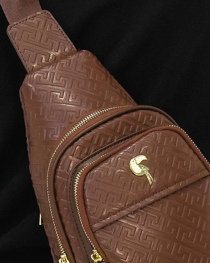 Brown Leather Messenger Bag - Image 6