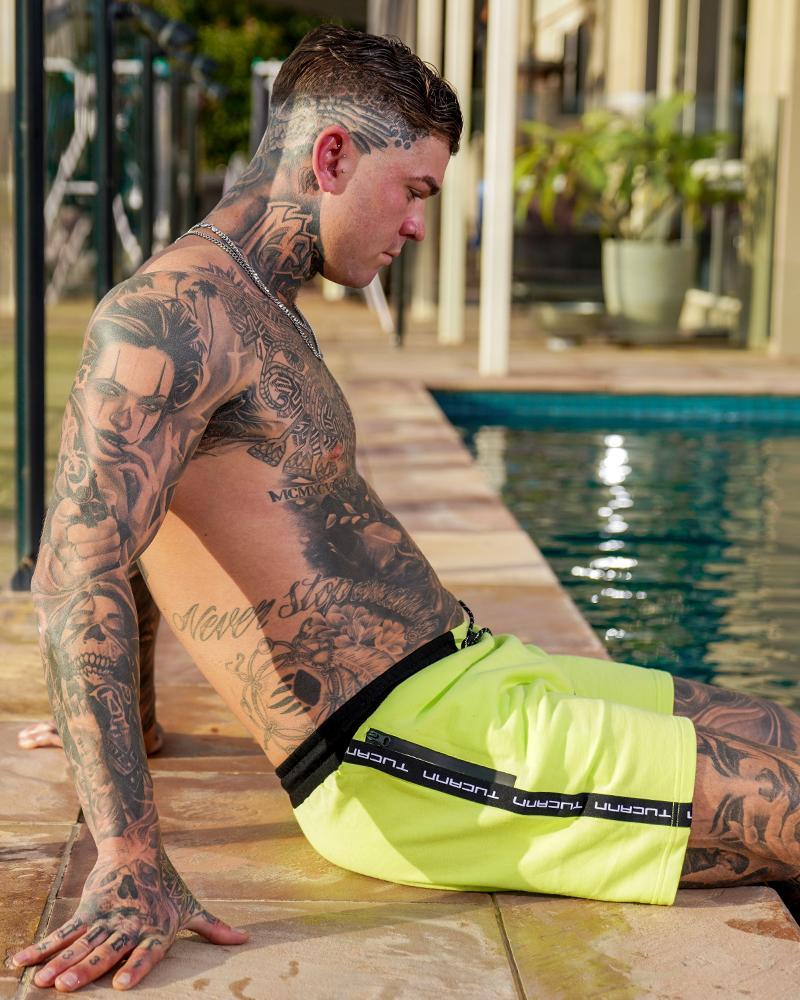 Men's Comfy Shorts - Lime Green - Image 10