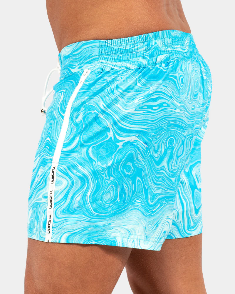 Blue Swirl - 3 Inch Swim Trunks - Image 18