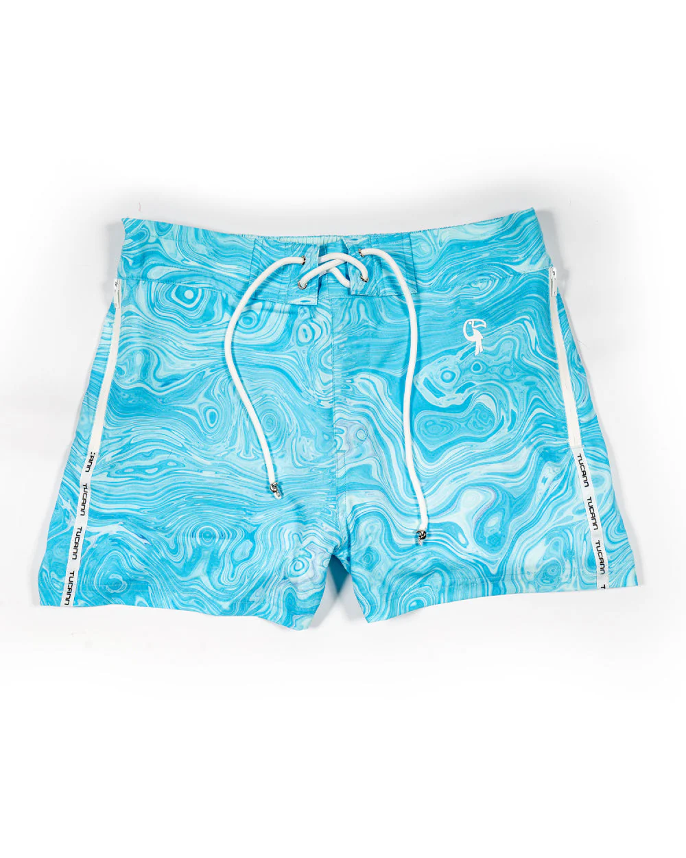 Blue Swirl - 3 Inch Swim Trunks - Image 7