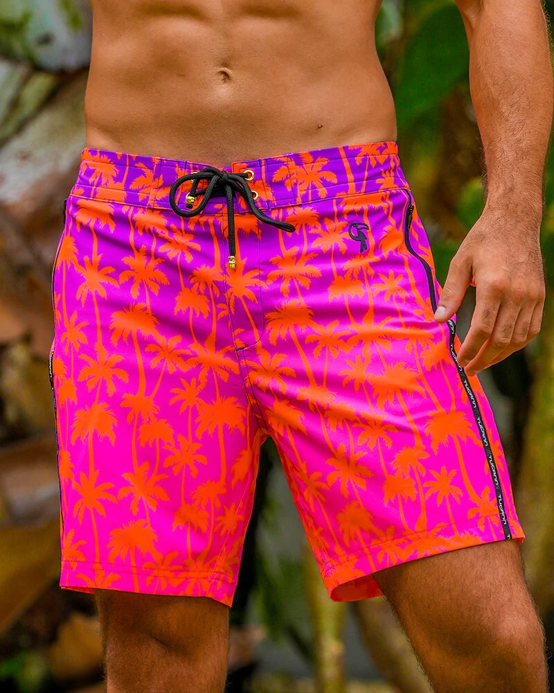Faded Palm - Crimson 7"