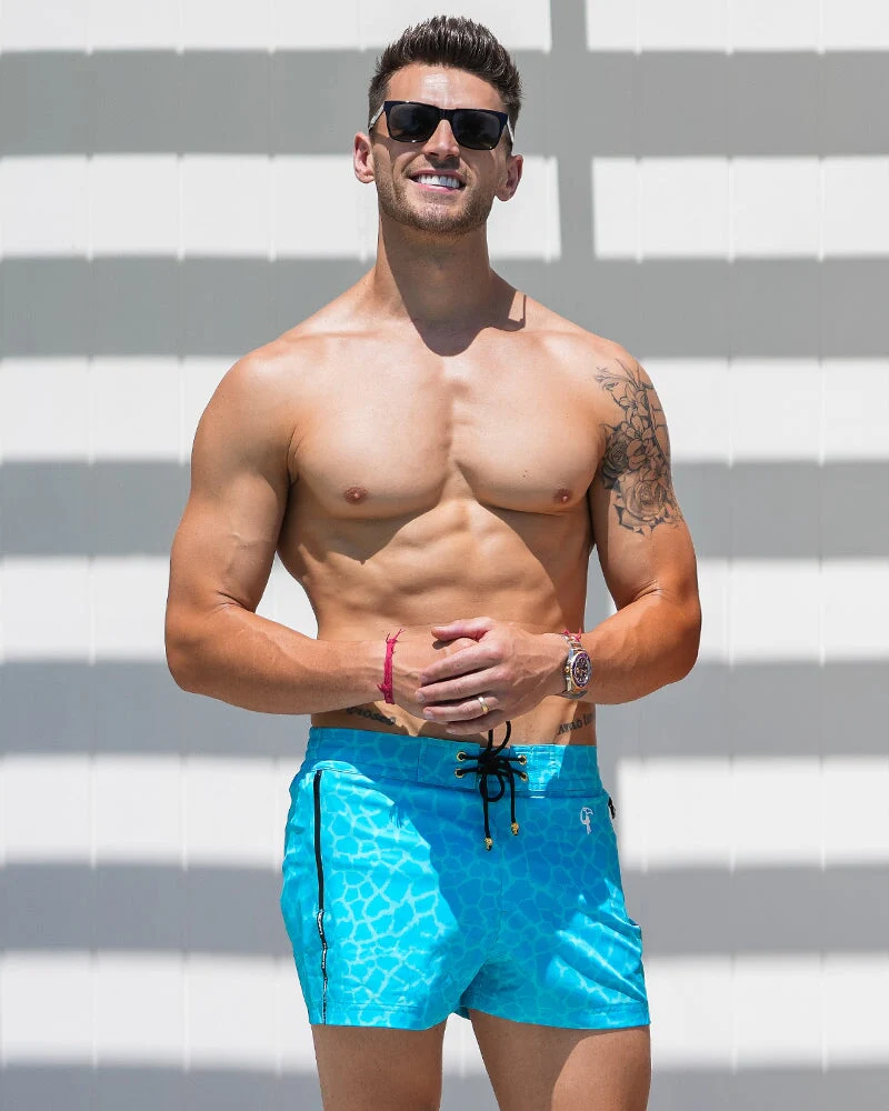 Mirage Blue - 3 Inch Swim Shorts - Image 2