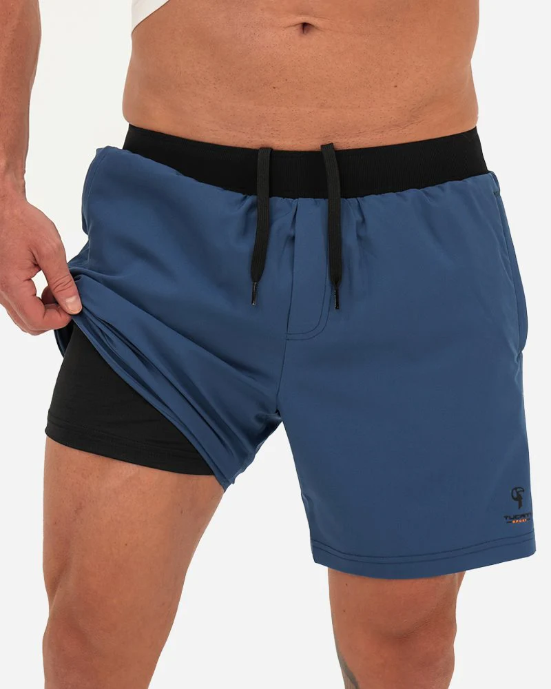 Hybrid Active Shorts - Navy - Image 6