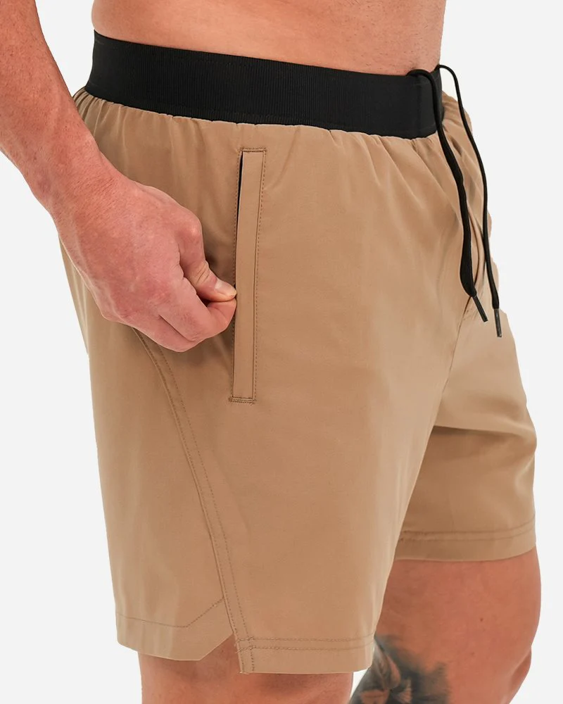 Hybrid Active Shorts - Tan - Image 6