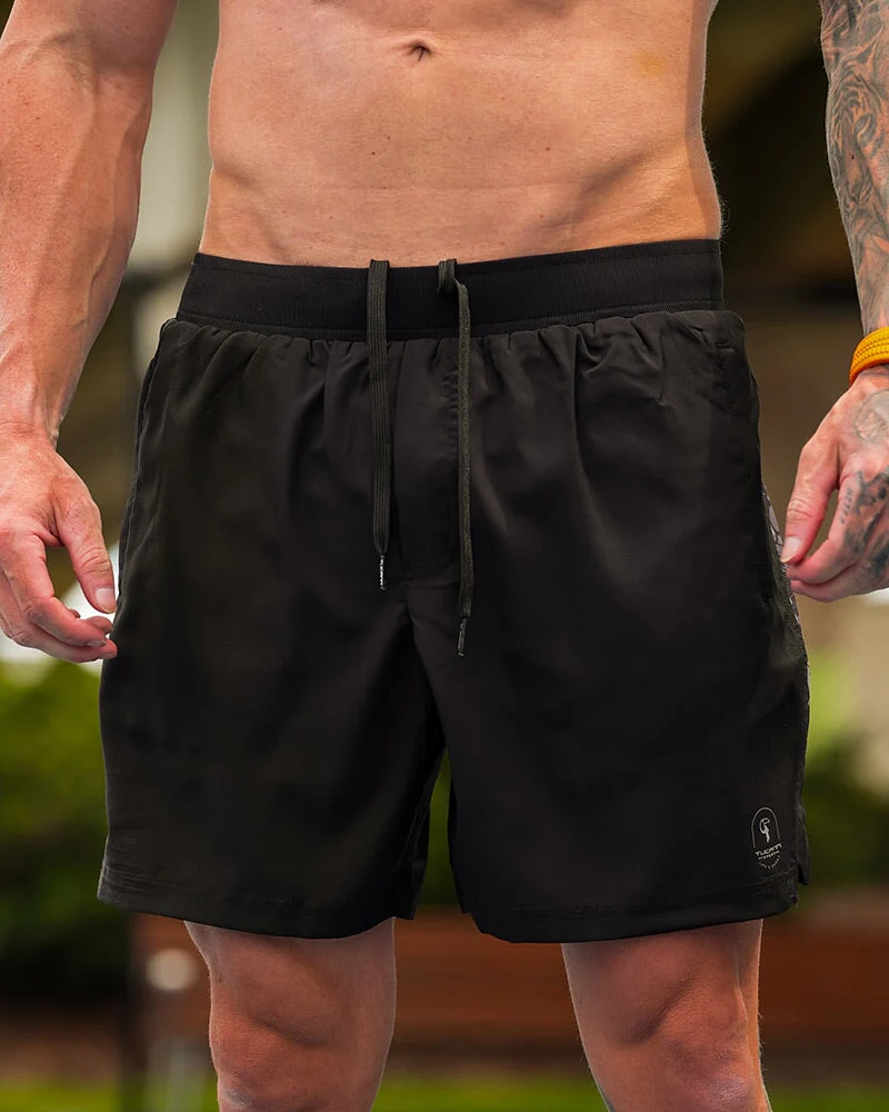 Hybrid Active Shorts Splatter - Grey 5 Inch - Image 2