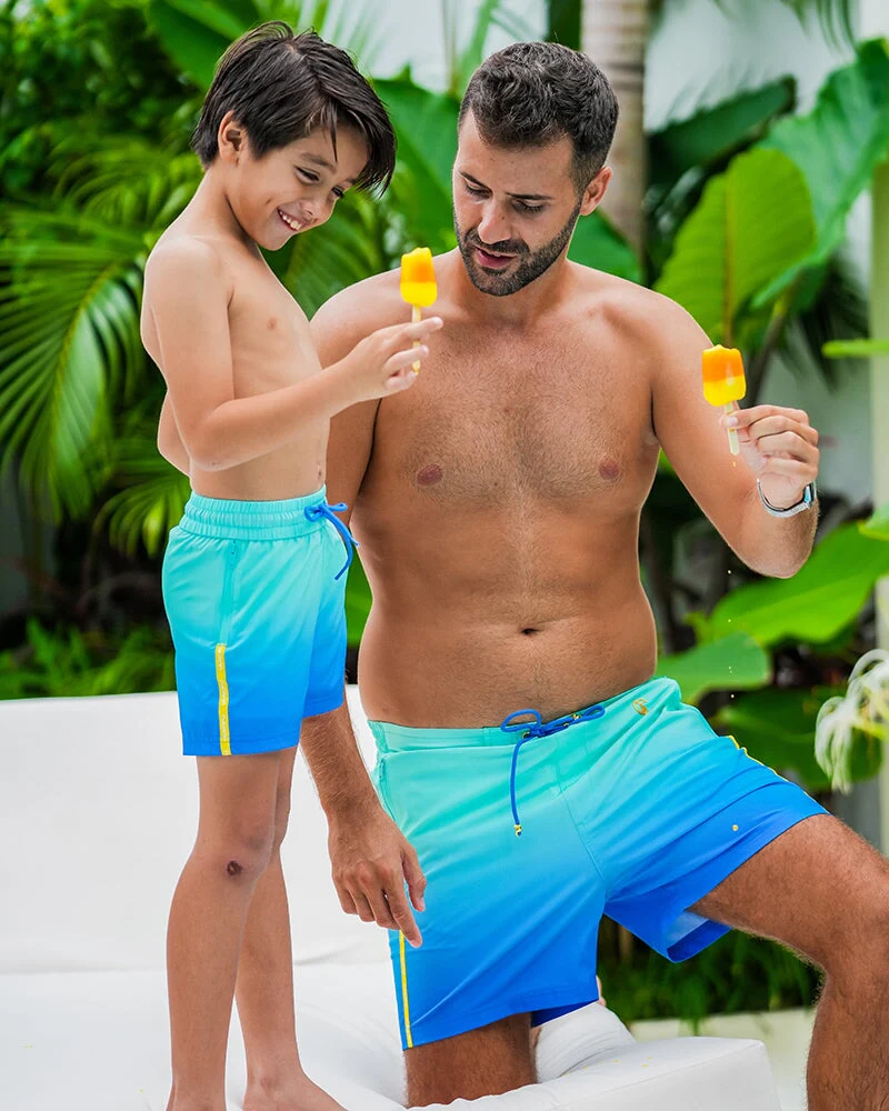 Kids Shorts - Faded Ocean - Image 10