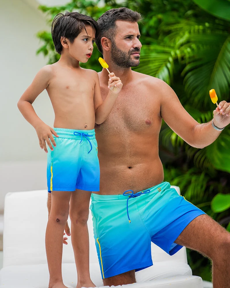 Kids Shorts - Faded Ocean - Image 11