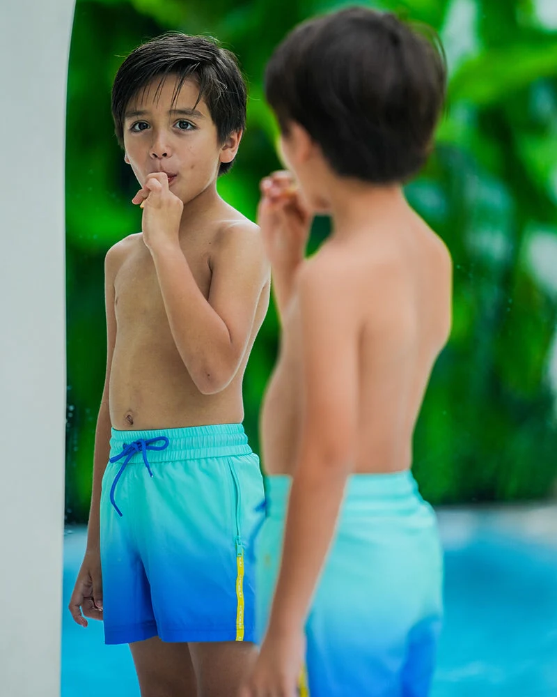 Kids Shorts - Faded Ocean - Image 12