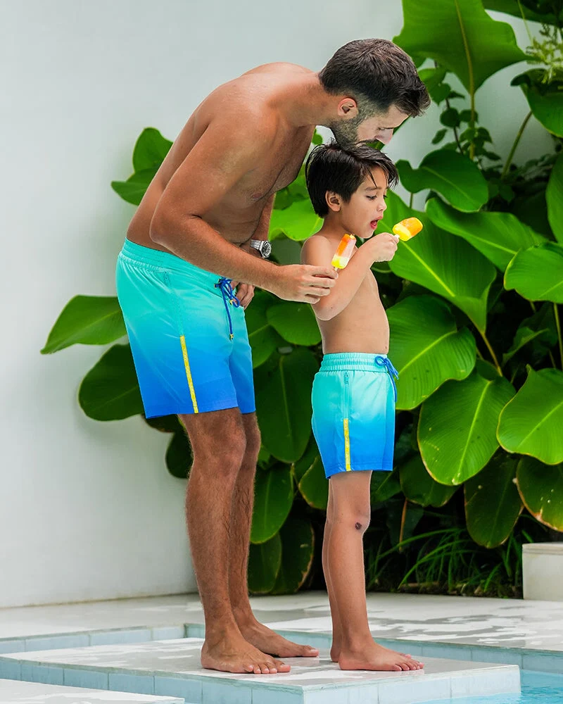 Kids Shorts - Faded Ocean - Image 15
