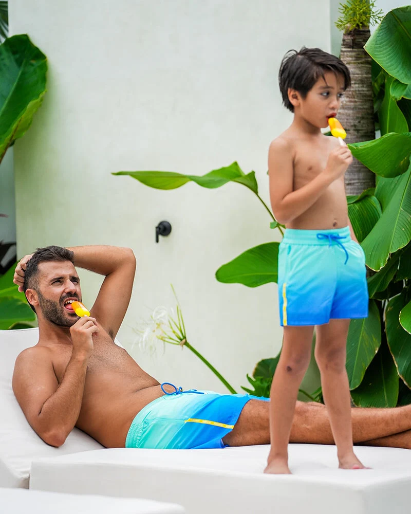 Kids Shorts - Faded Ocean - Image 20