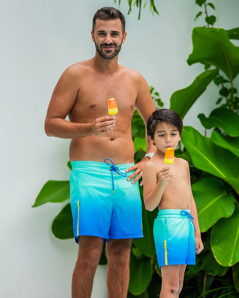Kids Shorts - Faded Ocean - Image 6