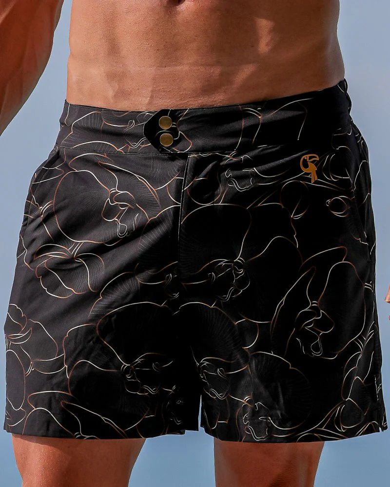 Luxe Orchid Shorts - Carbon