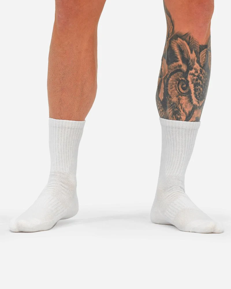 Mid-Rise Socks - White - Image 3