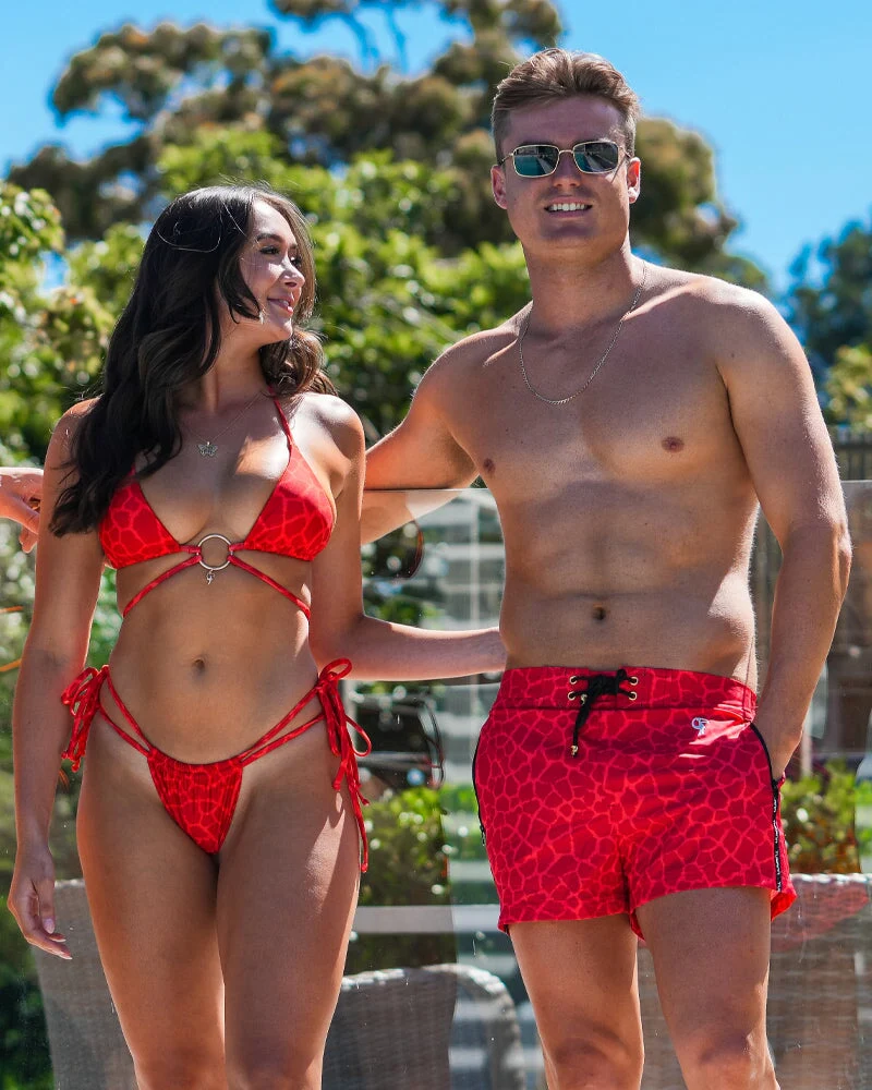 Mirage Bikini Top - Red - Image 3