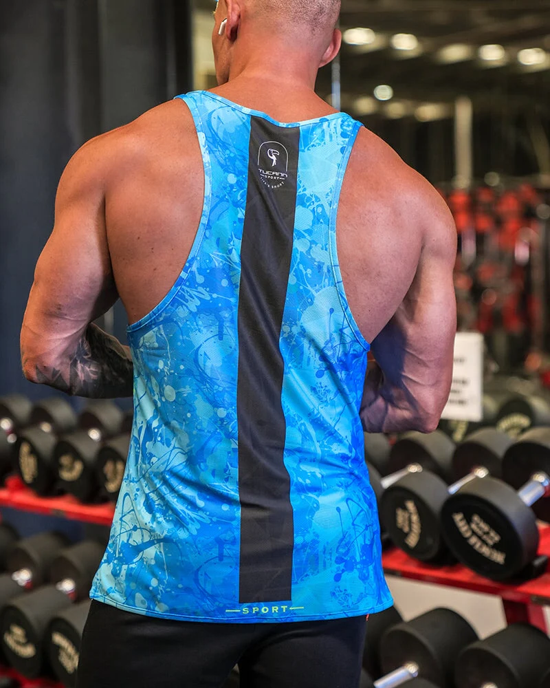Performance Tank - Splatter - Blue - Image 10