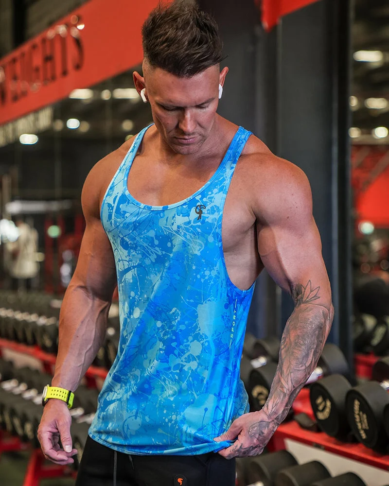 Performance Tank - Splatter - Blue - Image 13