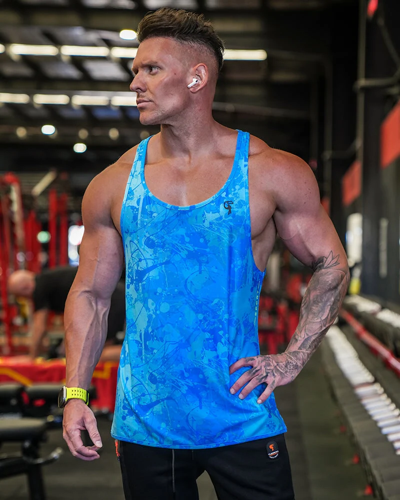 Performance Tank - Splatter - Blue - Image 14