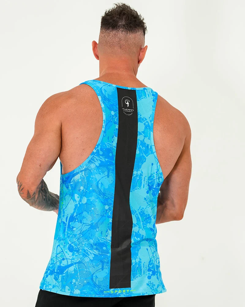 Performance Tank - Splatter - Blue - Image 5