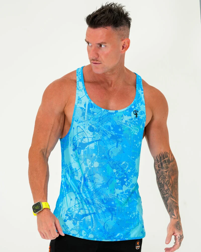 Performance Tank - Splatter - Blue - Image 7
