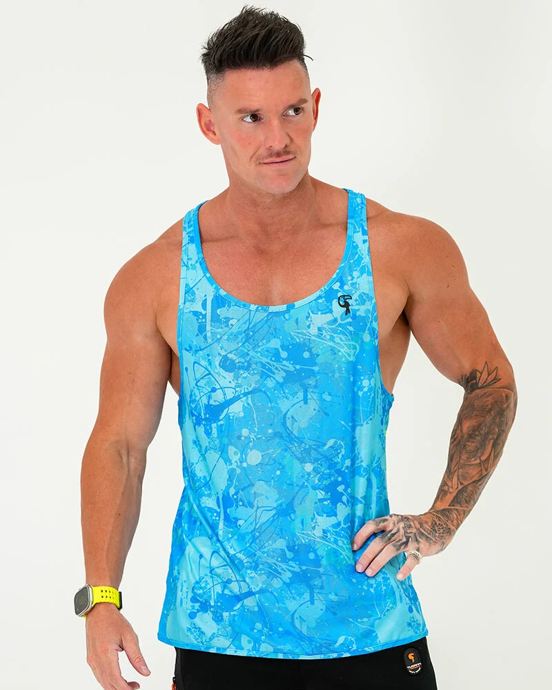 Performance Tank - Splatter - Blue - Image 8