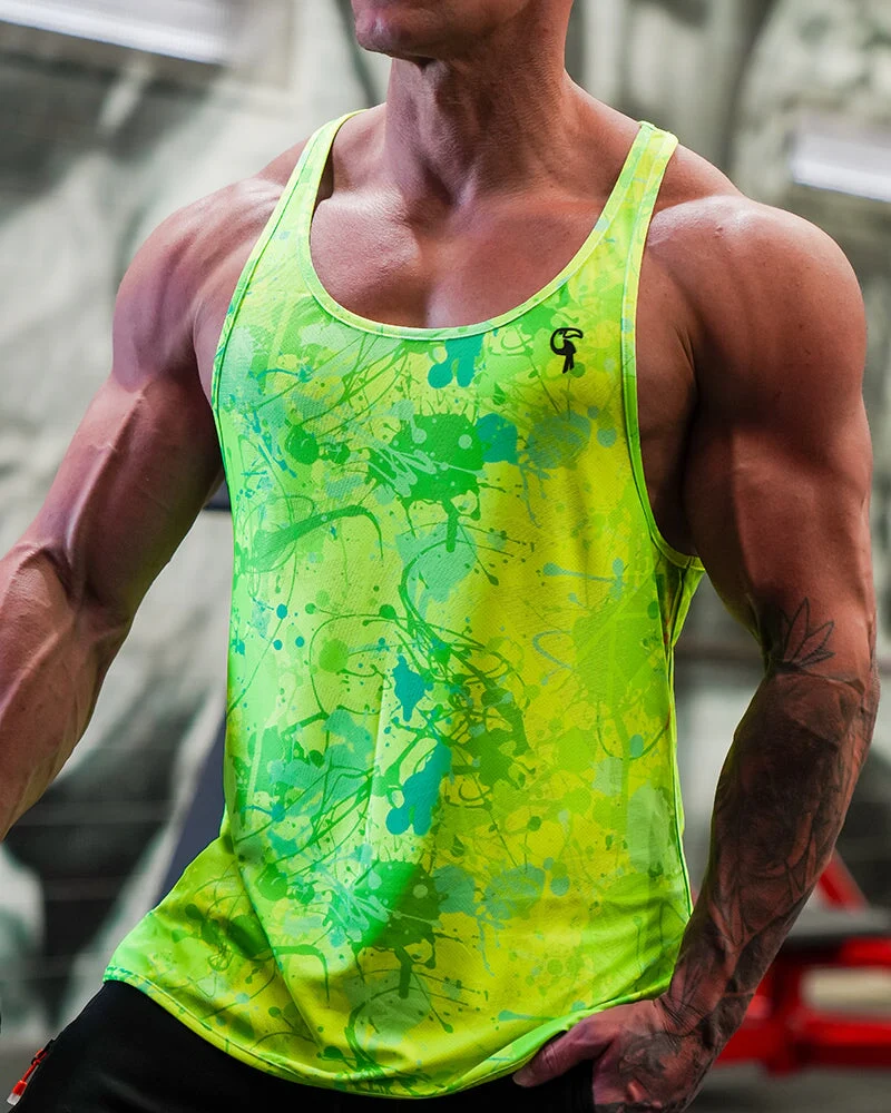 Performance Tank - Splatter - Green - Image 12
