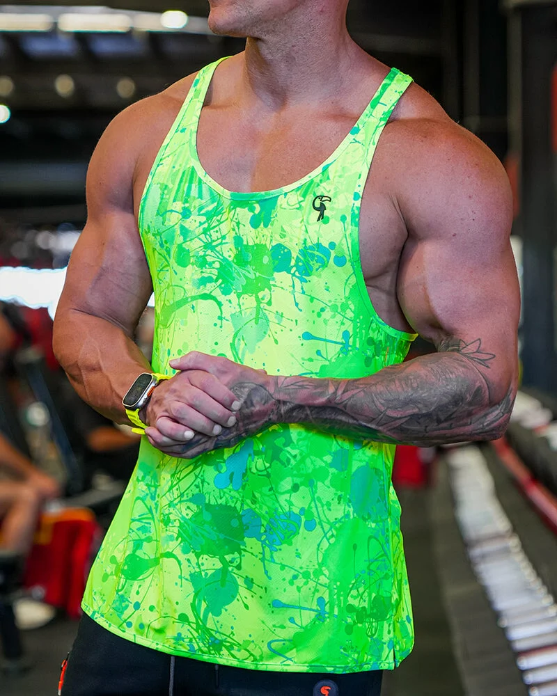 Performance Tank - Splatter - Green - Image 15