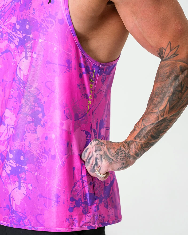 Performance Tank - Splatter - Purple - Image 4