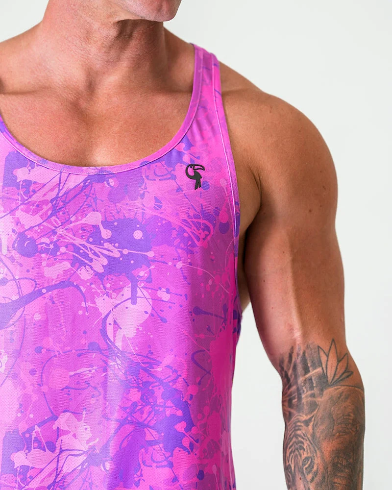 Performance Tank - Splatter - Purple - Image 5