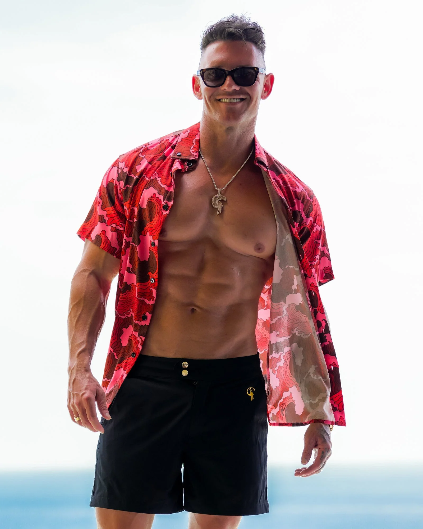 Rough Seas Shirt - Red - Image 3