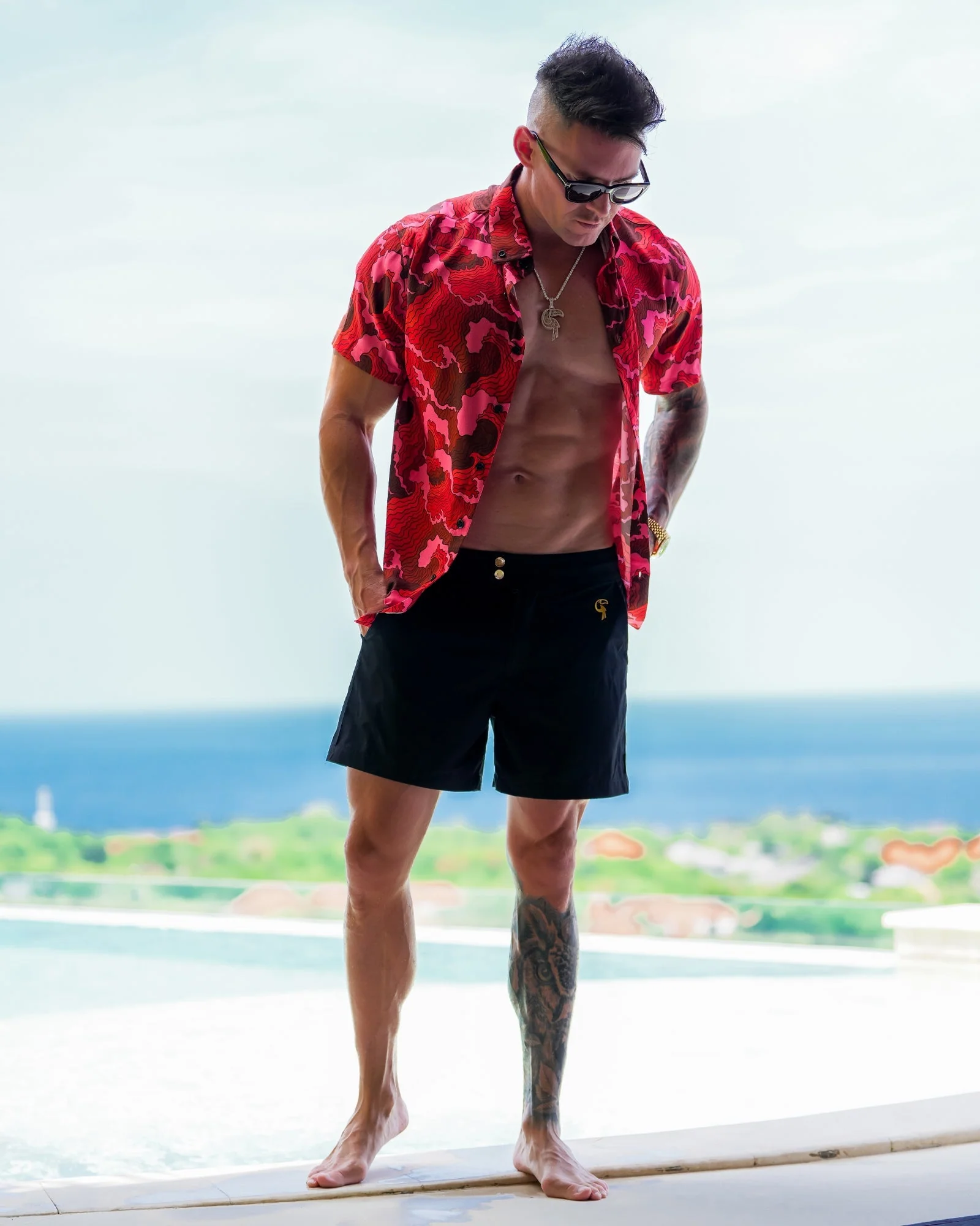Rough Seas Shirt - Red - Image 5