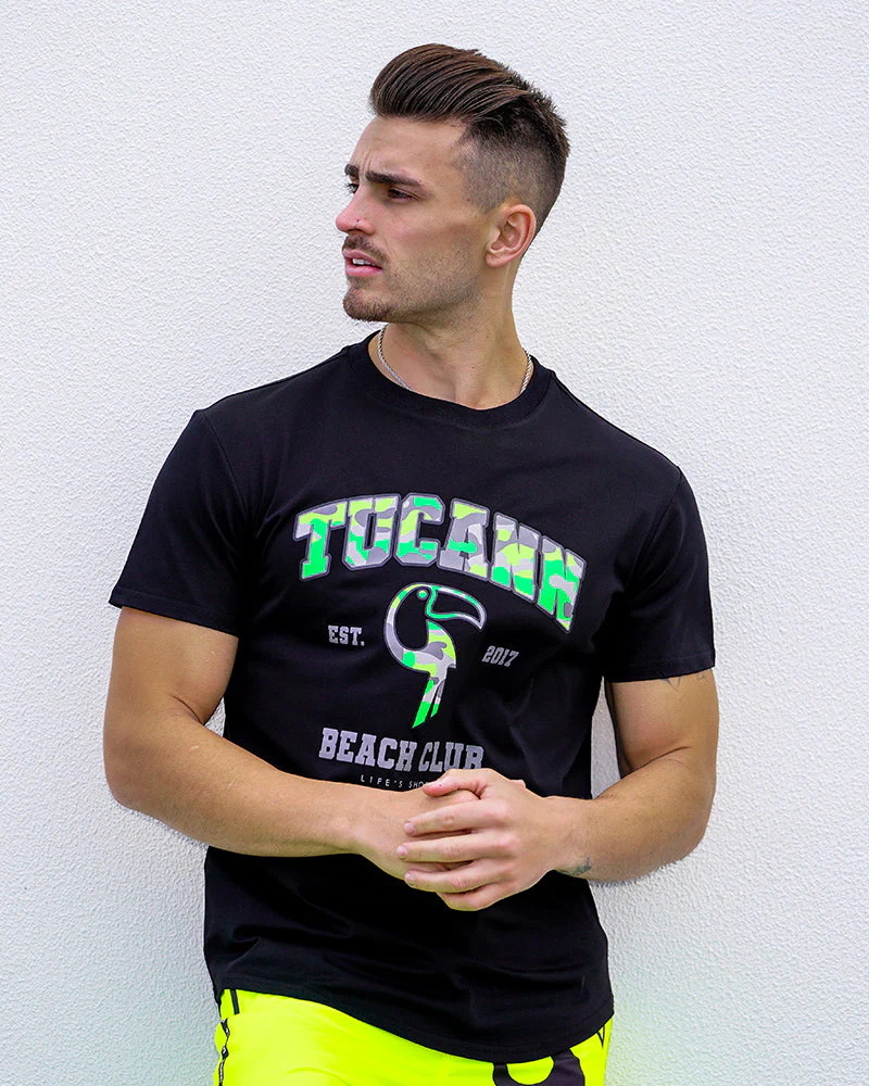 Tucann Beach Club T-Shirt - Black - Image 6