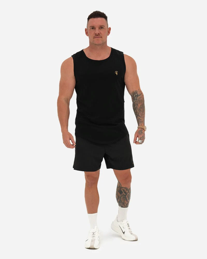 Sport Singlet - Black - Image 3