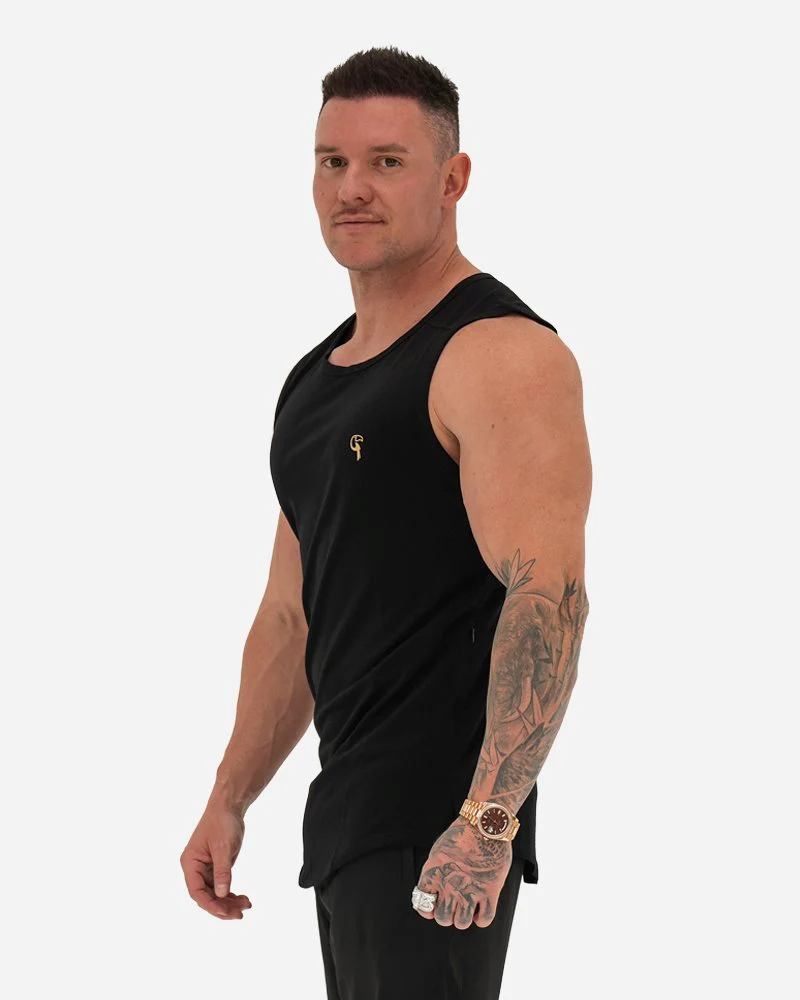 Sport Singlet - Black - Image 5