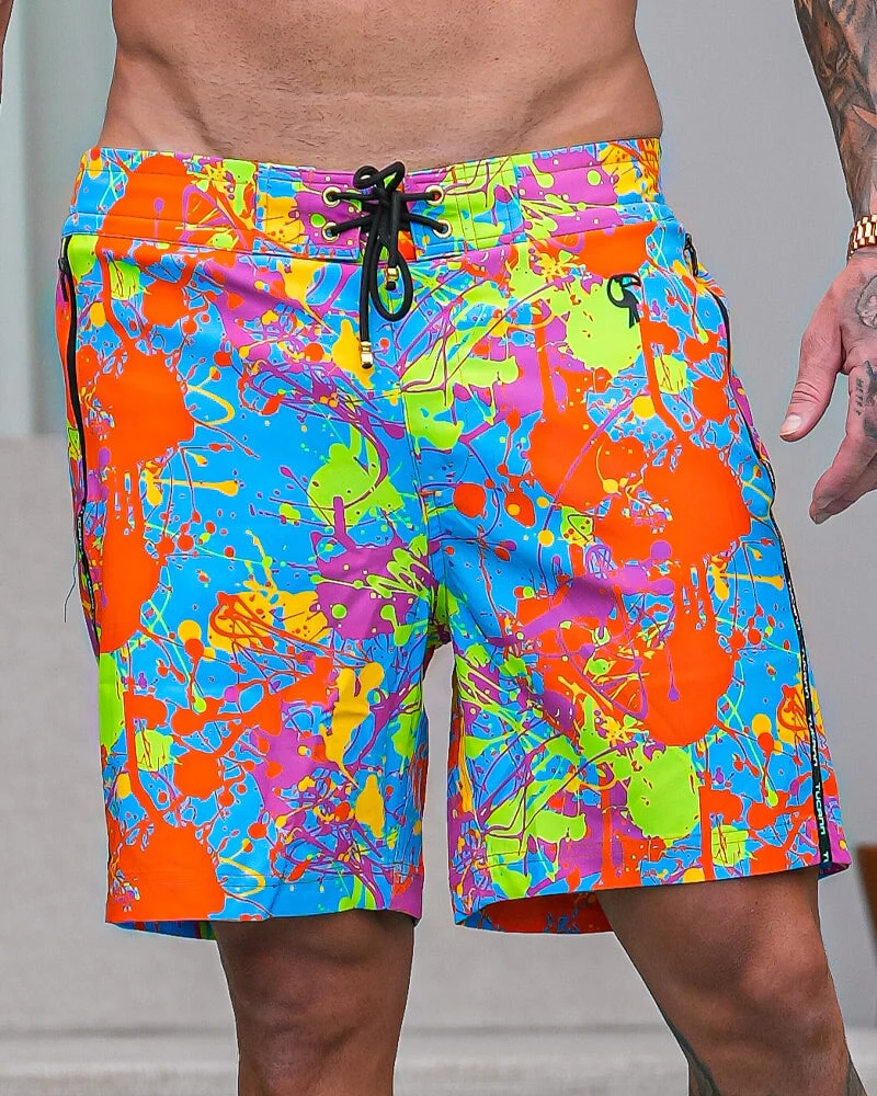 Wild Splatter Aqua - 7"