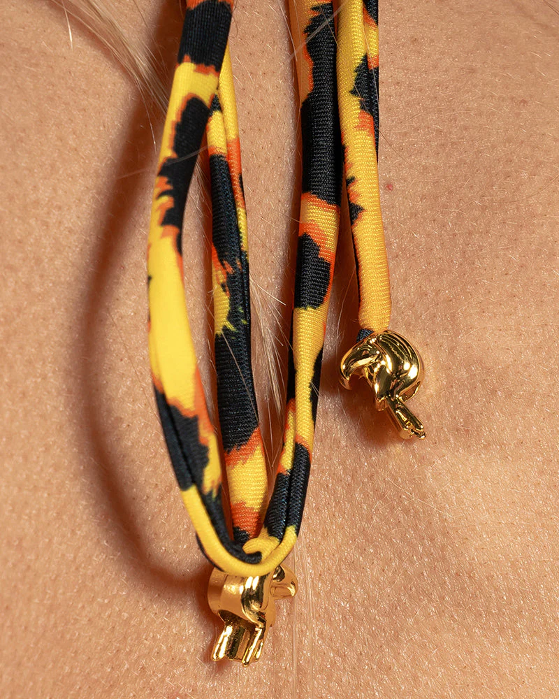 Women’s Leopard Print Gold Bikini Bottom - Image 3